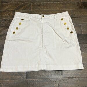 Michael Kors White Mini Skirt Size 12